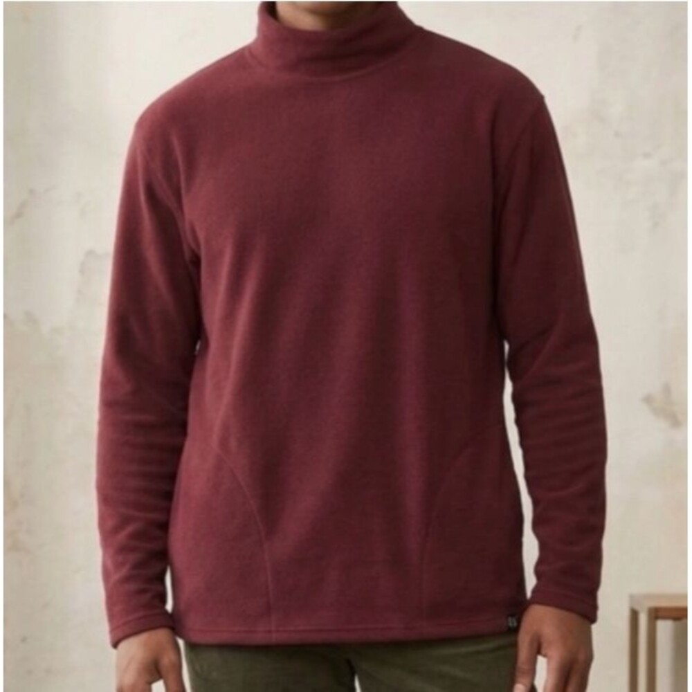 Houston White x Target Long Sleeve Turtleneck Ribbed Sweater Burgundy L NWT